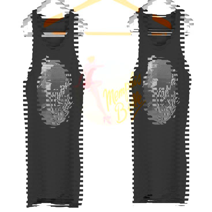 ピンナップガールww2 B-17フライングフォートレスメンフィス・ベル タンクトップ