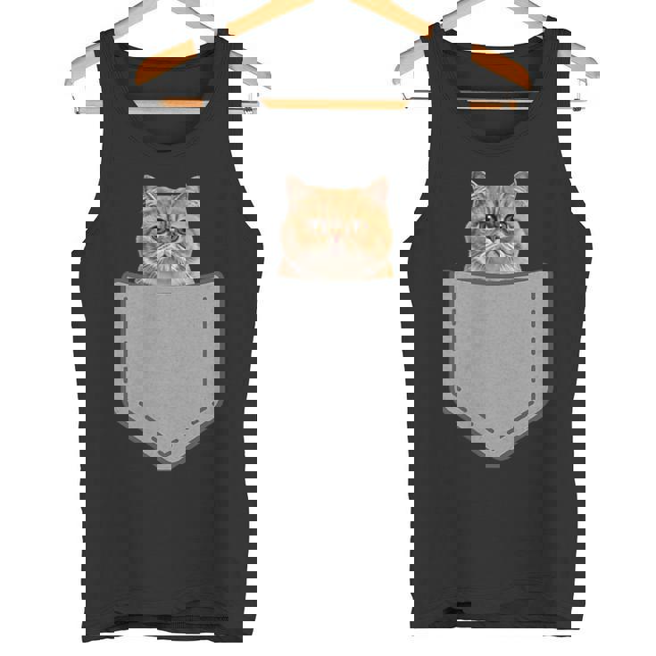 ファニーエキゾチックショートヘア猫 タンクトップ