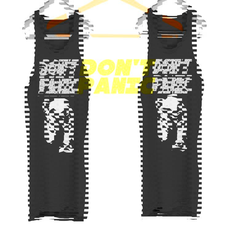 ファンアート ヒッチカーの銀河ガイド ドントパニック タンクトップ