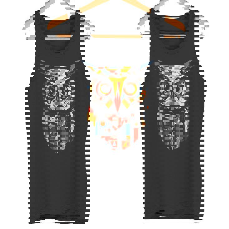 フクロウの恋人のアートワーク タンクトップ