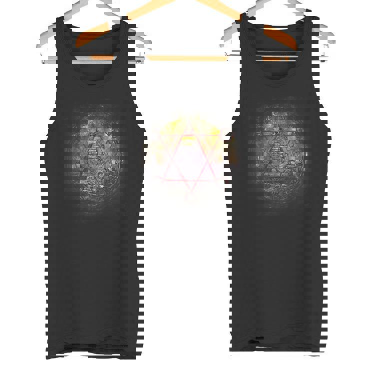 フリーメイソン ロッジ フリーメイソン マスターメイソン スクエア&コンパス エンブレム タンクトップ