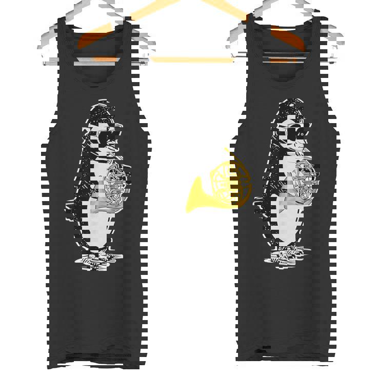 フレンチホルン奏者 ペンギン好き 音楽 フレンチホルン タンクトップ