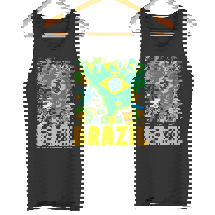 ブラジル国旗衣装のアイデア ブラジル&ブラジルの国旗 タンクトップ