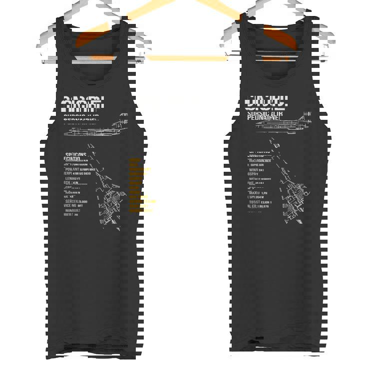 ブリティッシュコンコルド旅客機 タンクトップ