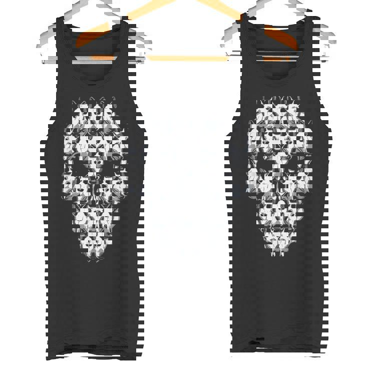 ブルテリア スケルトン ハロウィン コスチューム 怖い タンクトップ