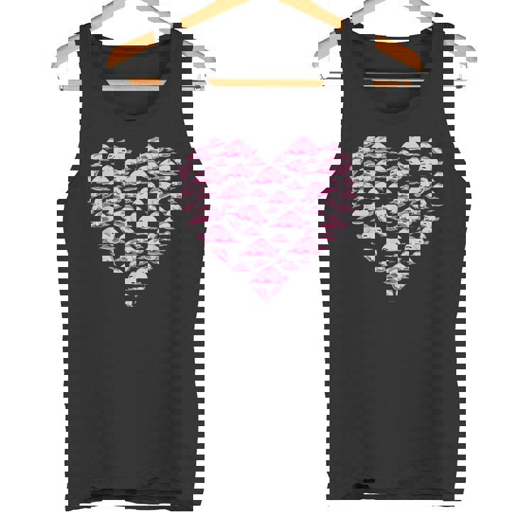 ブロブフィッシュ ラブ 深海 魚 海 動物 ハート ブロブフィッシュ タンクトップ