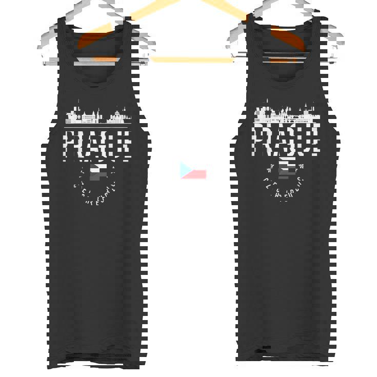 プラハ スカイライン チェコ共和国 国旗 プライド お土産 タンクトップ