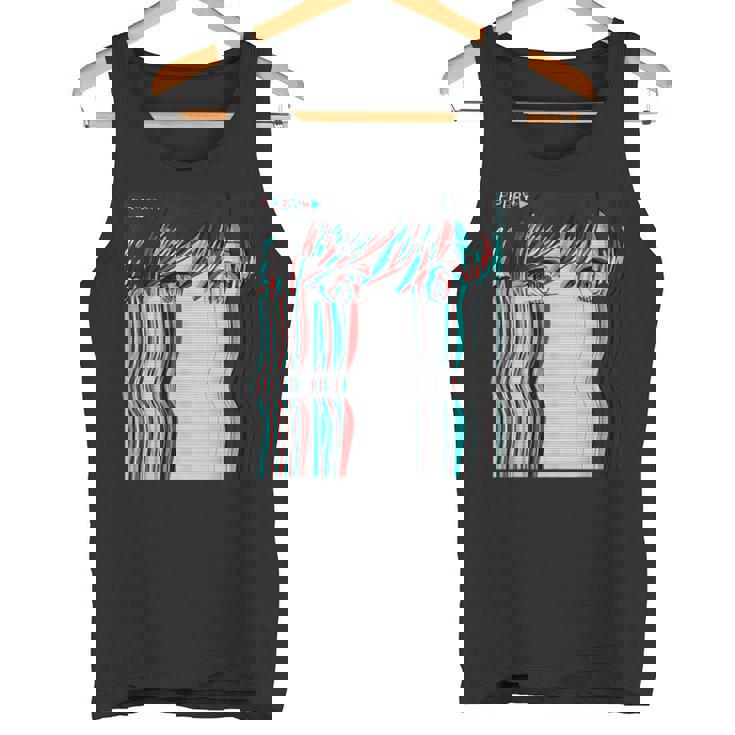 ベーパーウェーブ美的アニメ少女レトロ原宿aporwave タンクトップ