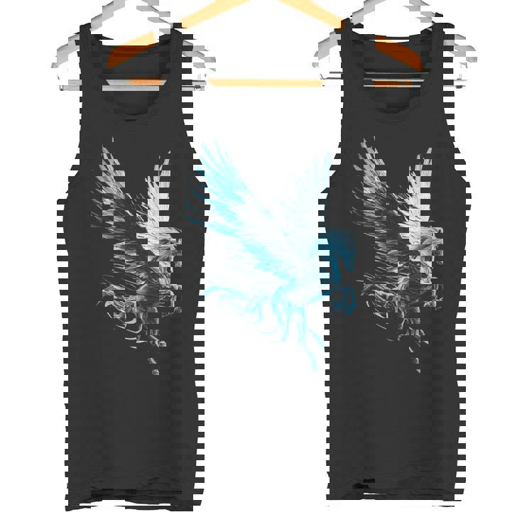 ペガサスユニコーンモチーフイラスト タンクトップ