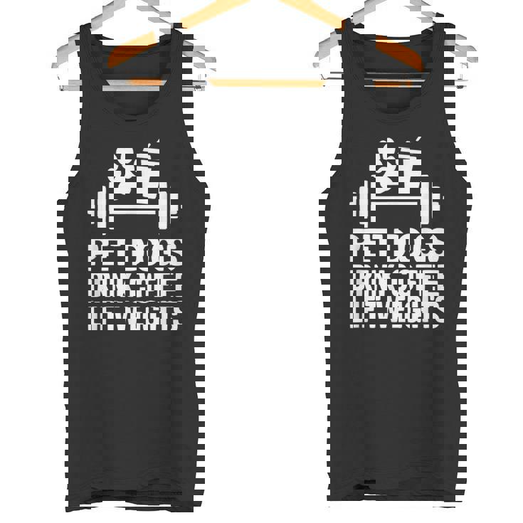 ペット 犬 ドリンク コーヒー リフト ウェイト 面白い ジム ワークアウト タンクトップ