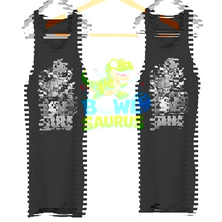 ボウリング 恐竜 Tレックス キュート グラフィック キッズ 幼児 男の子 ボウラー タンクトップ