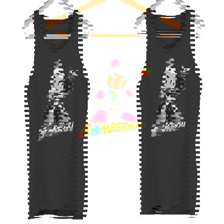 ボンバーマン 爆撃 爆破 レトロ ゲーマー ノスタルジア クラシック タンクトップ