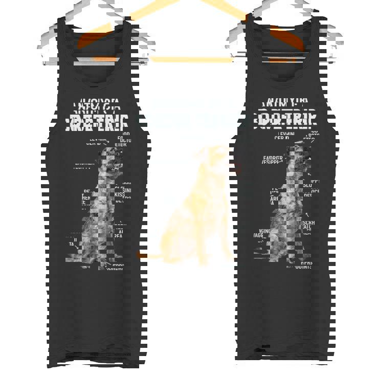 ボーダーテリアの解剖学 長袖tシャツ タンクトップ