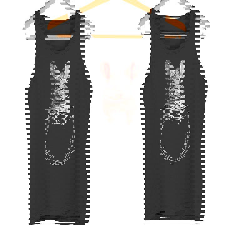 ポケットチンチラ、ポケットに面白いチンチラ タンクトップ