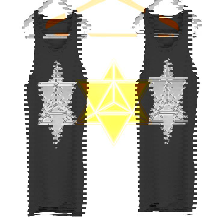 マカバ神聖幾何学ヨガスピリチュアリティ瞑想トレンド タンクトップ