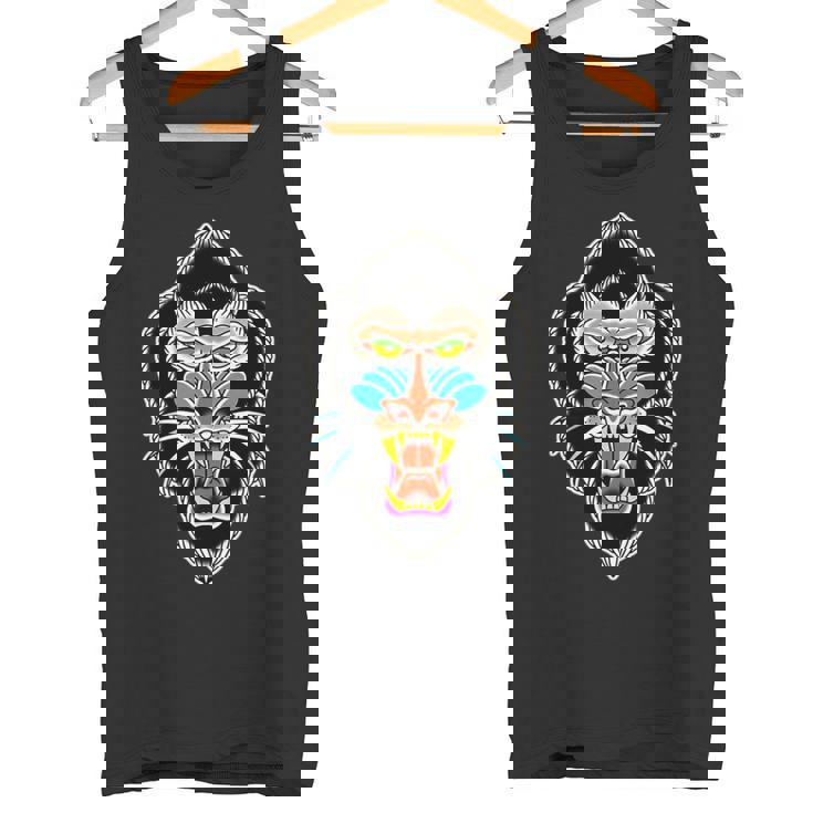 マンドリルモンキー 長袖tシャツ タンクトップ