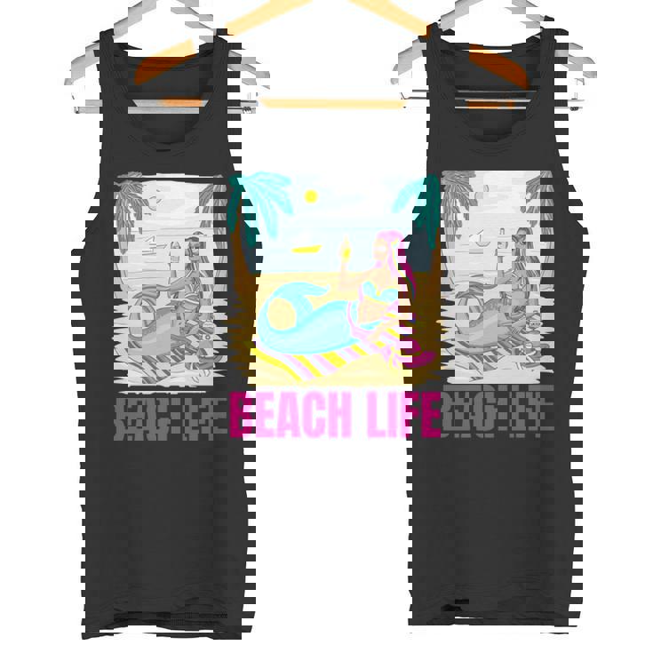 マーメイドビーチライフ 長袖tシャツ タンクトップ