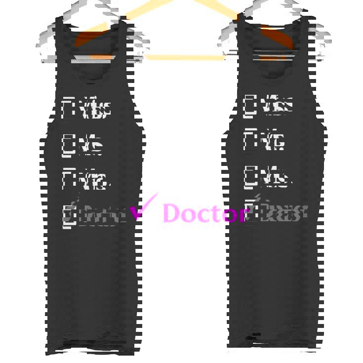 ミス・ミセス・ドクター タンクトップ