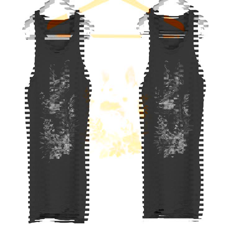 ミニチュアピンシャー 犬モチーフ ペットアート ミニチュアピンシャー タンクトップ