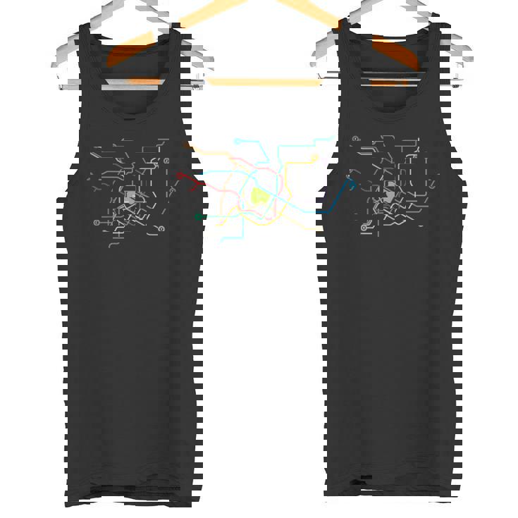 メトロ 東京 全線 路線図 電車 地下鉄 タンクトップ