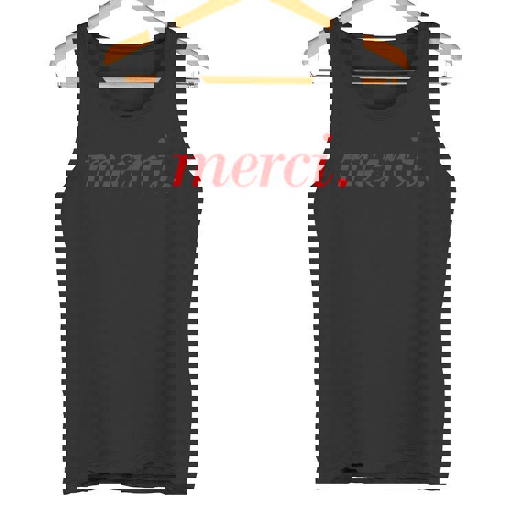 メルシーフランス語フランス旅行パリ。 タンクトップ