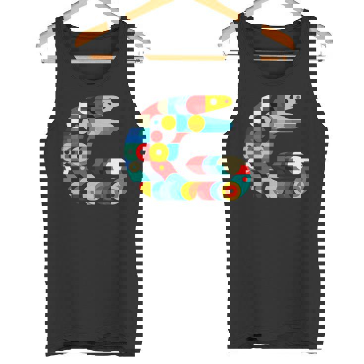 モダン 幾何学的 ミニマリズム イラスト ウツボ アート 長袖tシャツ タンクトップ