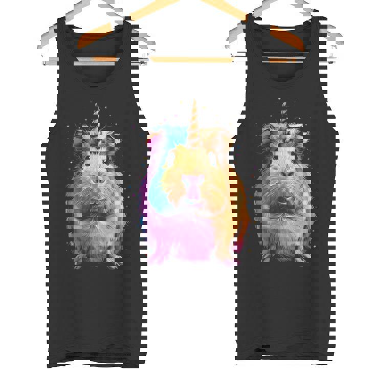 モルモット ユニコーン ギニコーン 面白い ペット モルモット好き 長袖tシャツ タンクトップ