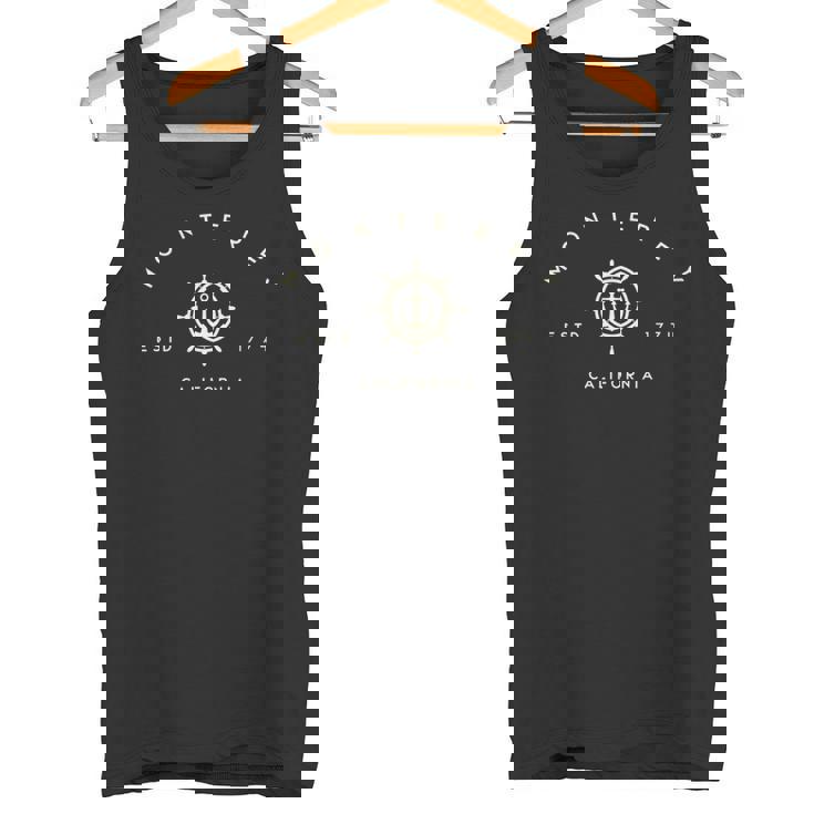 モントレーカリフォルニア モントレーcaアンカー 長袖tシャツ タンクトップ