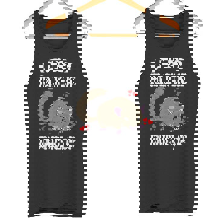 ヤマネのヤマネペットが本当に好き タンクトップ