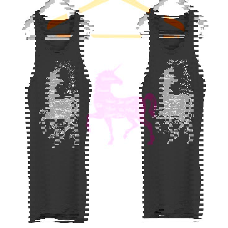 ユニコーン 解剖学 面白い ユニコーンの解剖学 タンクトップ