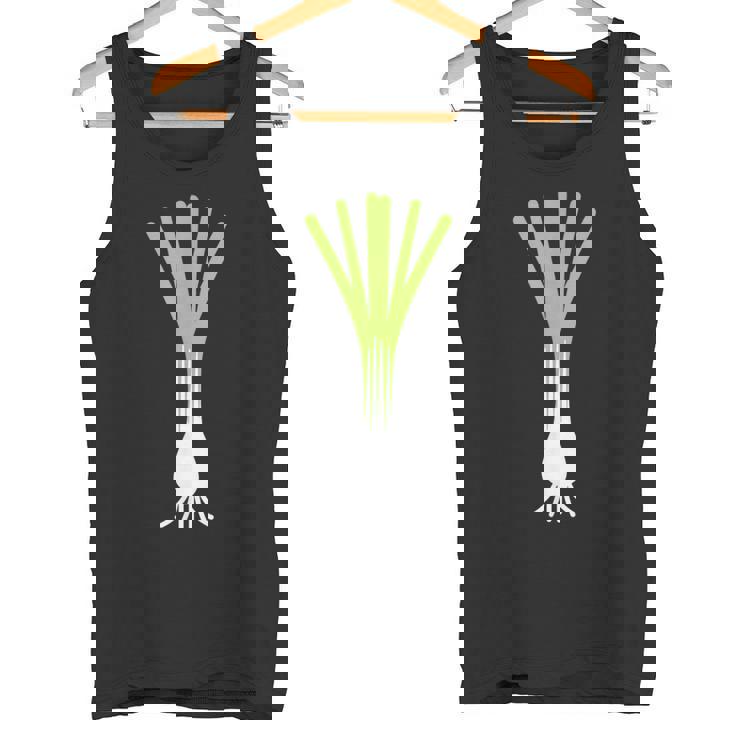 ユーモアリークミニマリスト野菜シンプルなネギ タンクトップ