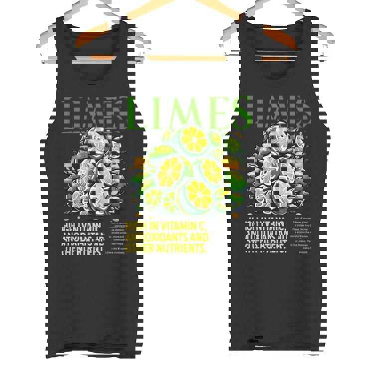 ライム 面白い 高い ビタミンc 抗酸化剤 その他の栄養素 タンクトップ
