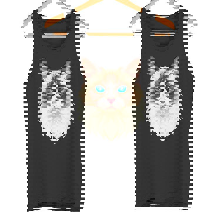 ラグドール猫ラグドール猫猫ママ甘いラグドール猫 タンクトップ