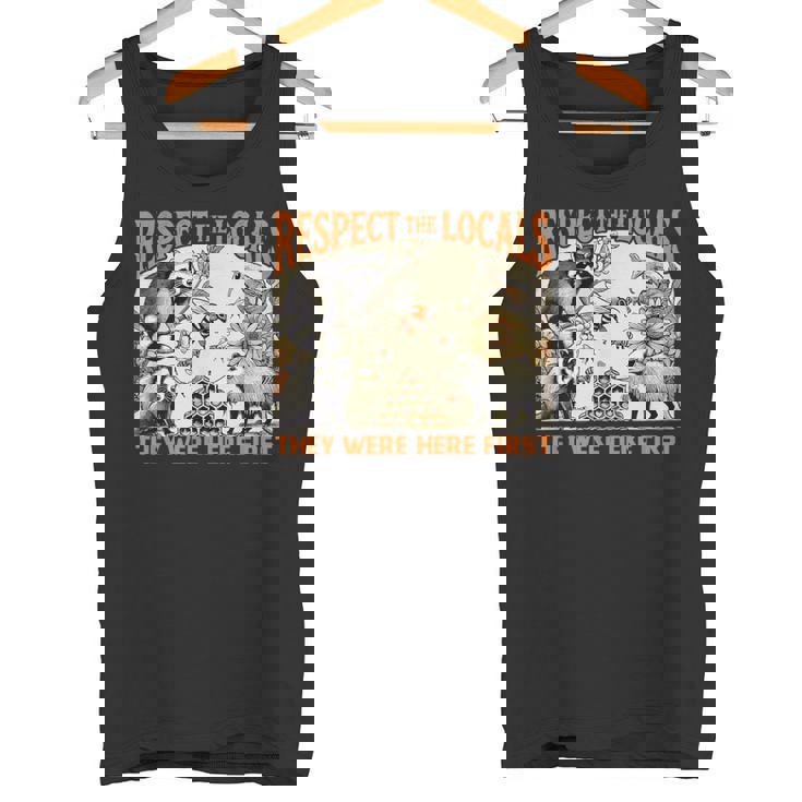 リスペクト Locals オポッサム スカンク アライグマ ハチミツ タンクトップ