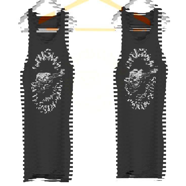 ルイジアナ スワンプ ブルースアメリカンギター 音楽 ビンテージ 長袖tシャツ タンクトップ