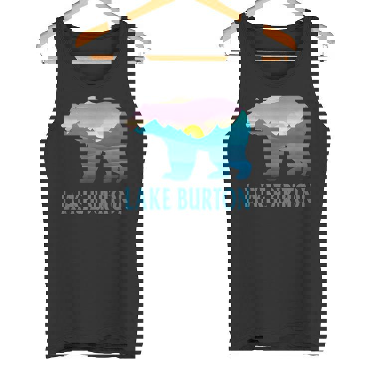 レイク・バートン 山 パープル セッティング ヒマワリ ネイチャーウッド タンクトップ