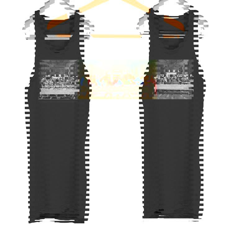 レオナルド・ダ・ヴィンチによる最後の晩餐1495 長袖tシャツ タンクトップ