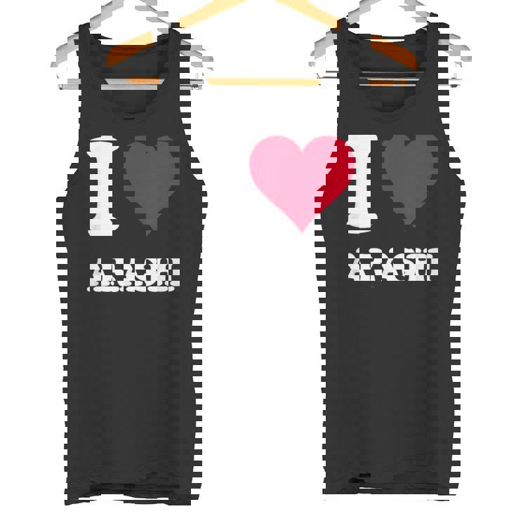 レッドハート I Love Arashi タンクトップ