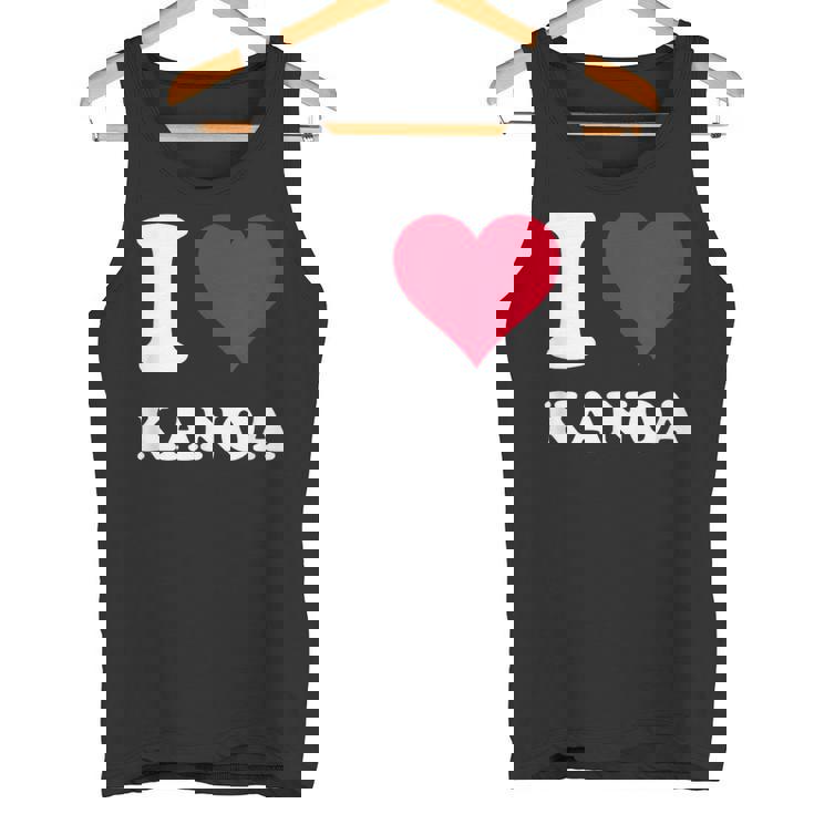 レッドハート I Love Kanoa タンクトップ