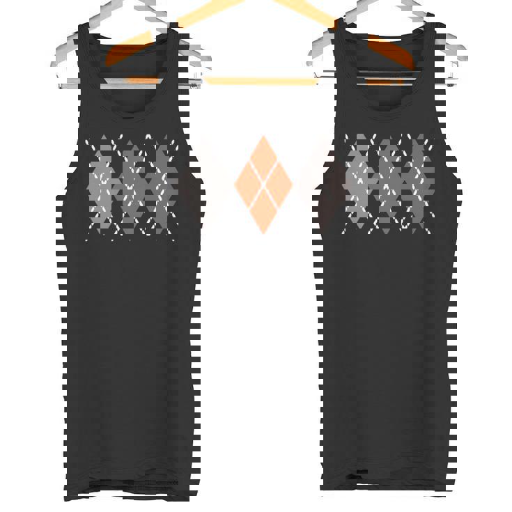 レトロ アーガイル ロカビリー 長袖tシャツ タンクトップ