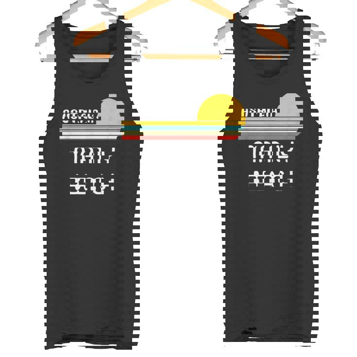 レトロ マンリービーチ オリジナル オーストラリア ヴィンテージ 70年代サンセット アート タンクトップ