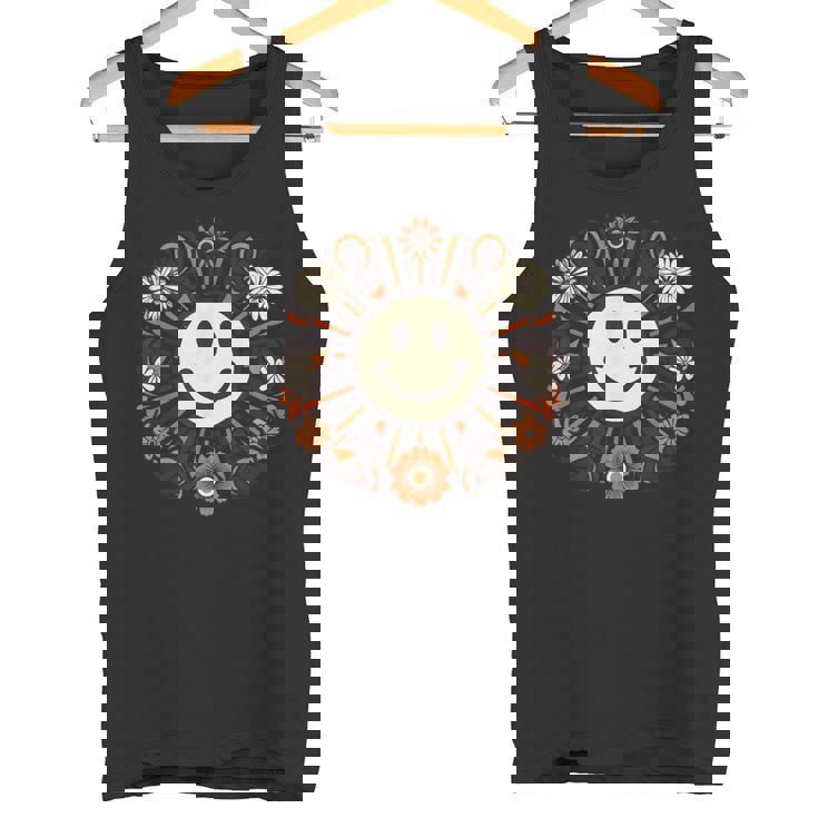 レトロ ヴィンテージ スマイルバイブ モチベーション ポジティブバイブ タンクトップ