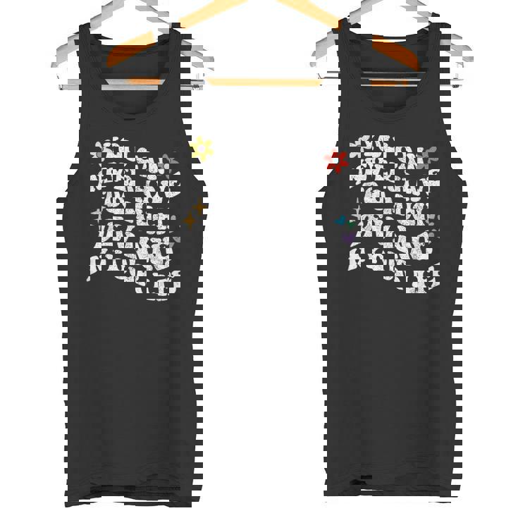 レトログルーヴィーなあなたは、決してあなたの中にあまりにも多くのデヴィンを持つことはできません タンクトップ