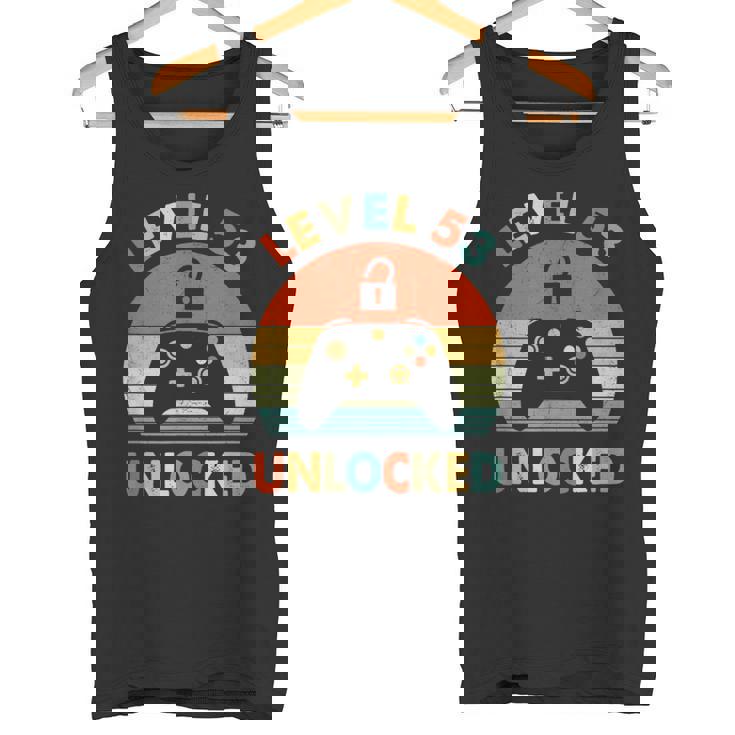 レベル53アンロック ヴィンテージ 53歳の誕生日ゲーマー 面白いゲーム タンクトップ