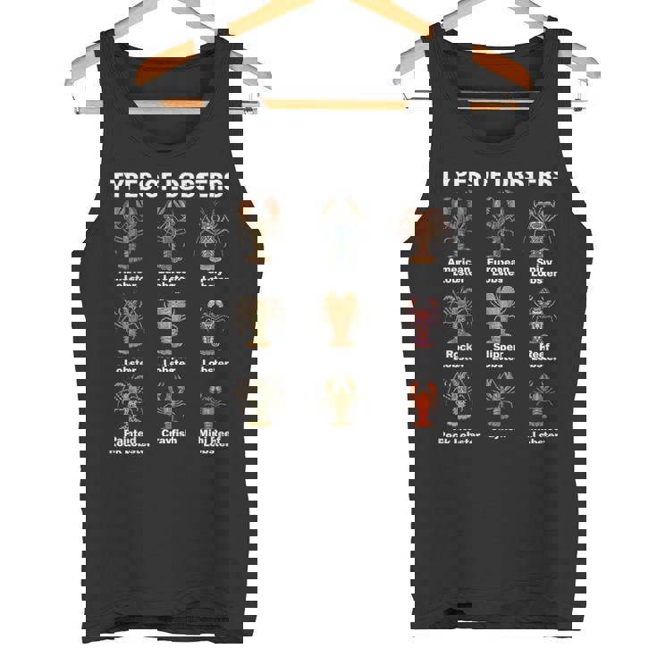 ロブスターの種類、ロブスター種チャート タンクトップ