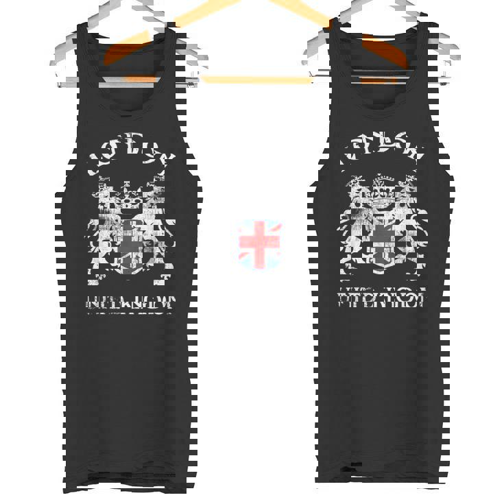 ロンドンのお土産 英国エンブレム 英国国旗 記念品 サイト タンクトップ