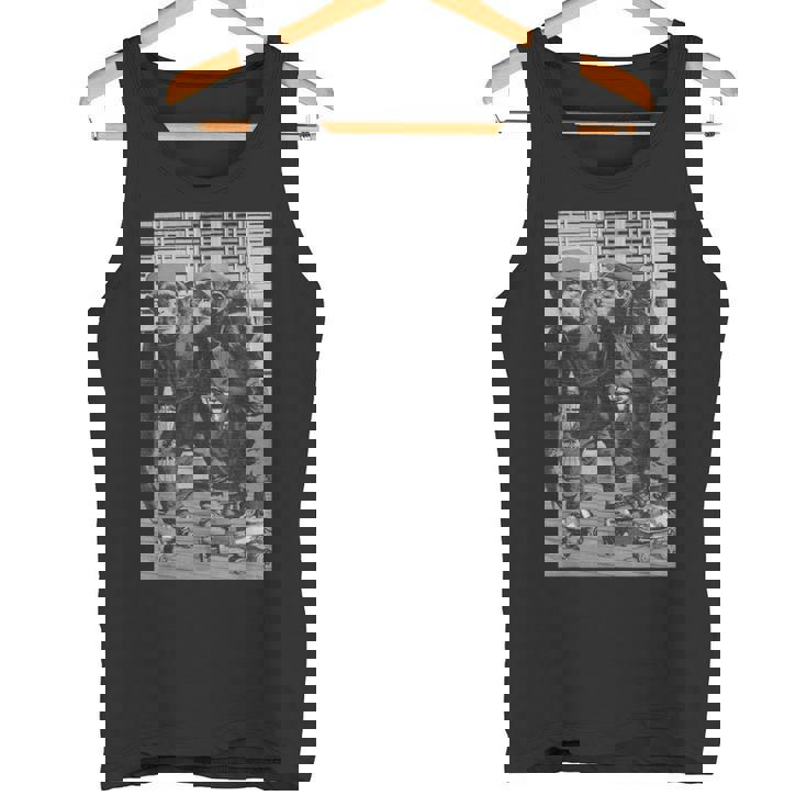 ローラースケートモンキーチンパンジーヴィンテージチンパンジーファニーモンキー タンクトップ