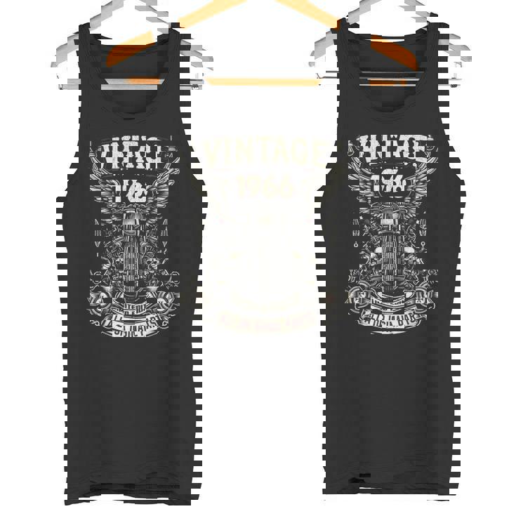 ヴィンテージ 1966年 1966年生まれ 58歳の誕生日 オートバイバイカー タンクトップ