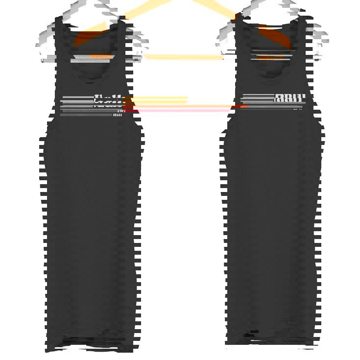 ヴィンテージ 1980年代グラフィックスタイル ホノルル ハワイ タンクトップ