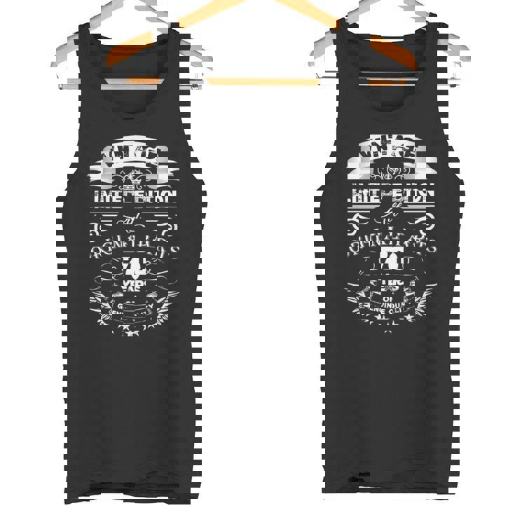 ヴィンテージ 70歳の誕生日シャツ 面白い レトロ メンズ 70歳 長袖tシャツ タンクトップ